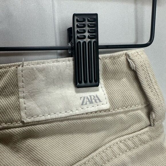Zara Ecru Jeans Size 6 - Picture 6 of 9